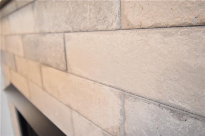 Fireplace with Tile Surround