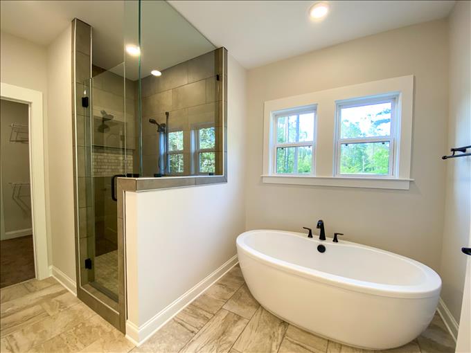 Free Standing Tub and Walk In Shower